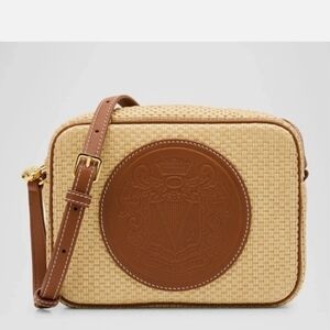 Veronica Beard Raffia Click Crossbody NWT
